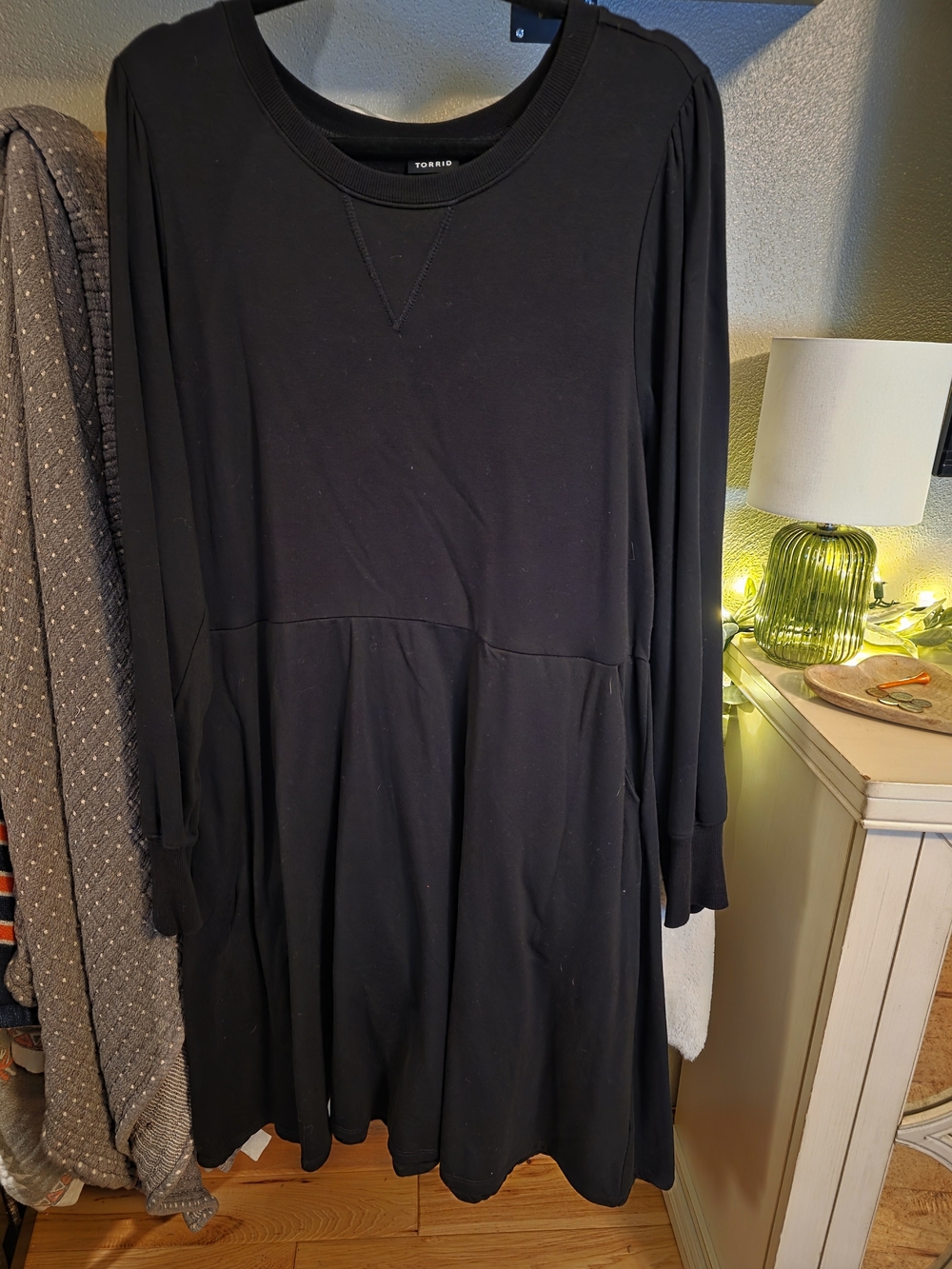 NWOT torrid Black Long Sleeve Sweatshirt Dress